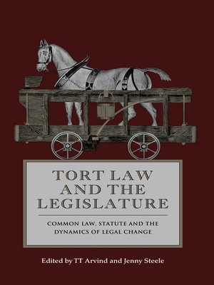 cover image of Tort Law and the Legislature